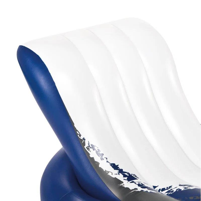 Intex Inflatable Floating Pool Recliner Chair with Cup Holders Large Outdoor
