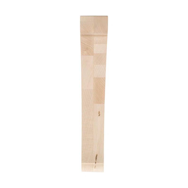 10 in x 1-7/8 in x 7 in Unfinished Small Solid Traditional Plain Wood Bracket Corbel