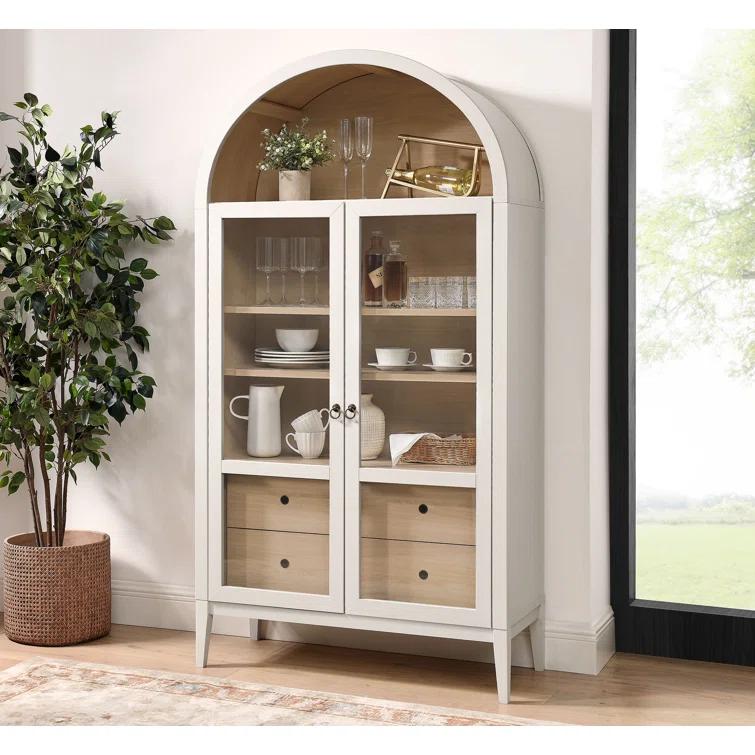 Modway Nolan 74" Tall Arched Storage Display Cabinet