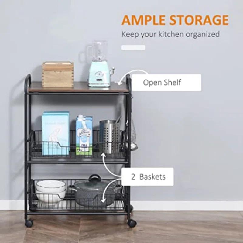 HomCom Kitchen Cart