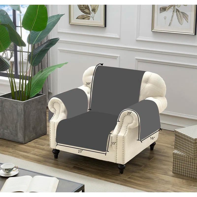 Barefoot Bungalow Elmina Willow Reversible Quilted Armchair Slipcover