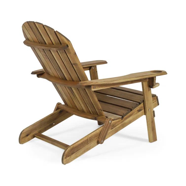 Highland Dunes Mccombs Solid Wood Folding Adirondack Chair (Set of 2)