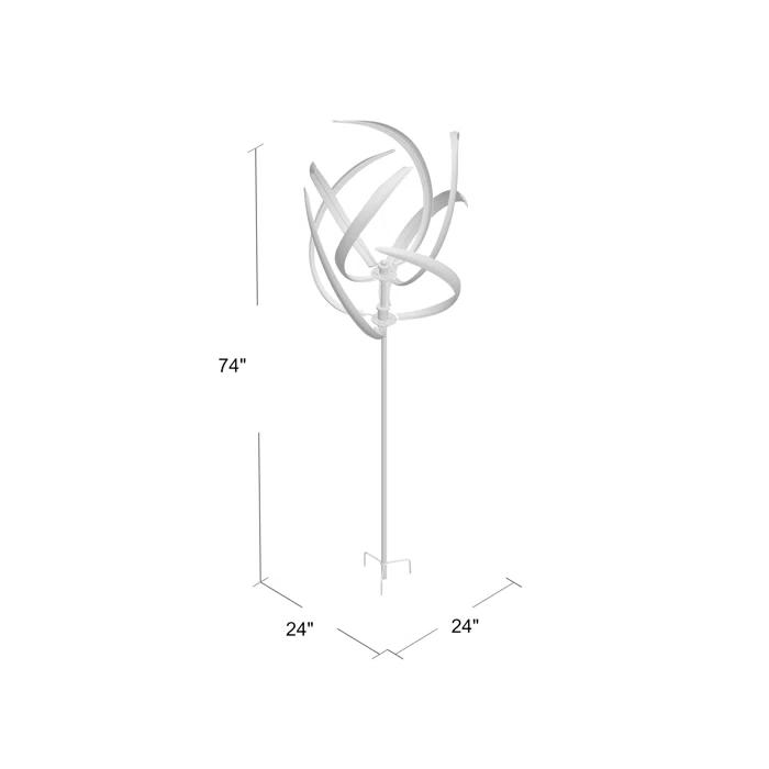 Latitude Run® Grovesend Metal Abstract Rotator