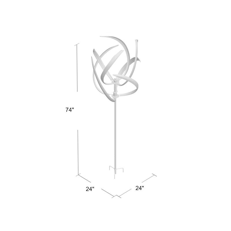 Latitude Run® Grovesend Metal Abstract Rotator