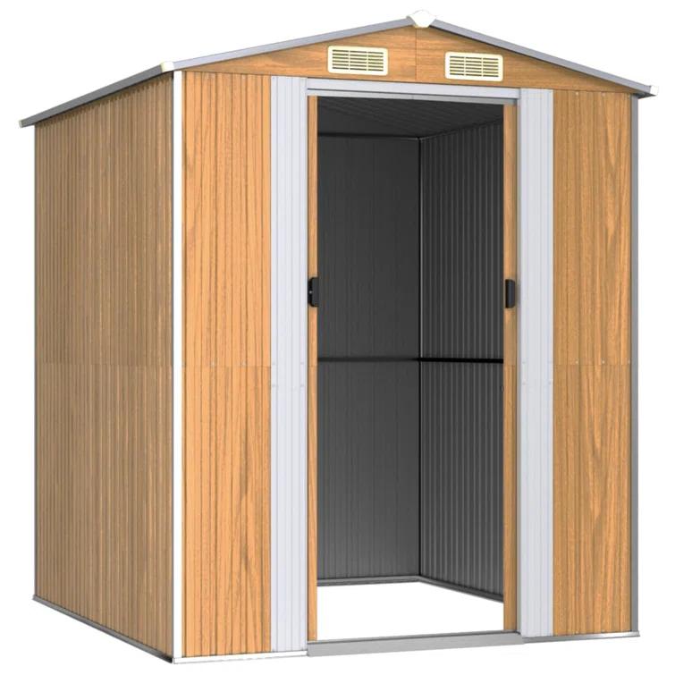 VidaXL 6.3 ft. W x 6.27 ft. D Steel Traditional Storage Shed