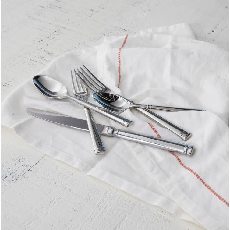 Fortessa Bistro Stainless Steel Flatware Set, Service for 4