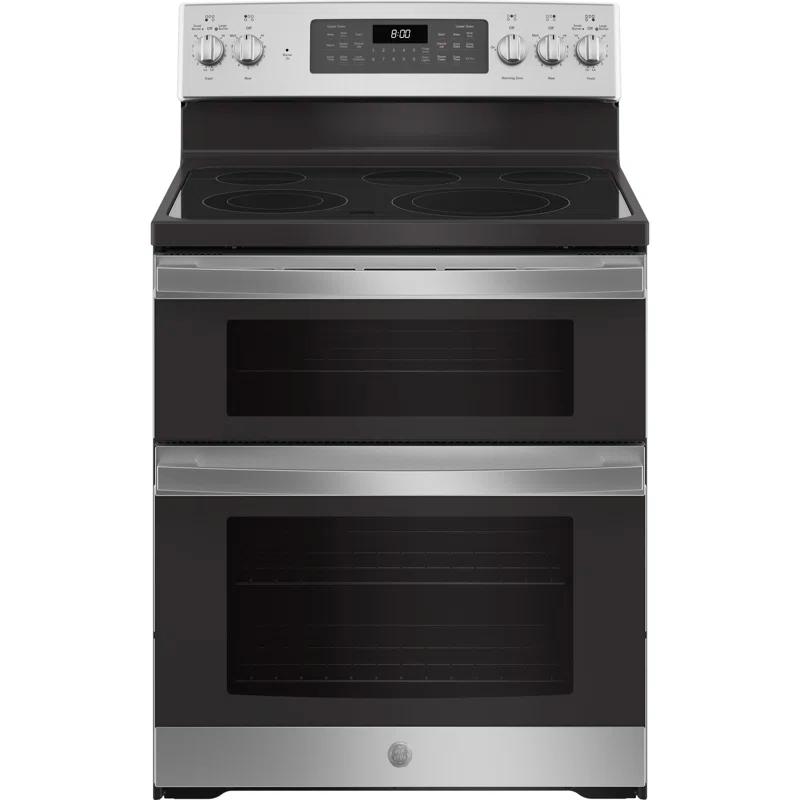GE Appliances 30" 6.6 cu. ft. Freestanding Electric Range with 5 Elements and Convection Oven