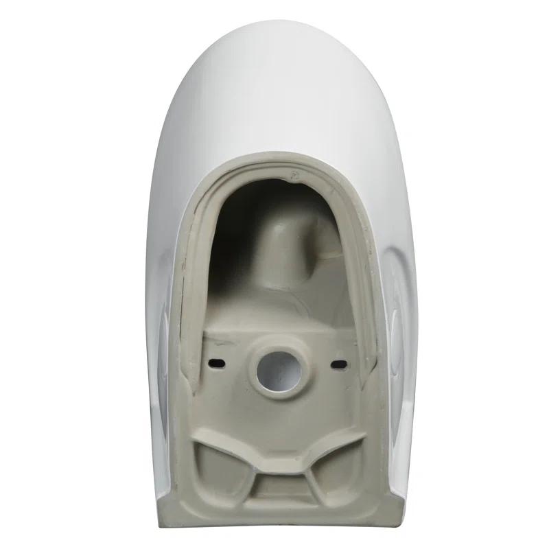 Fine Fixtures MOTB7W Dual-Flush Elongated One-Piece Toilet with High Efficiency Flush