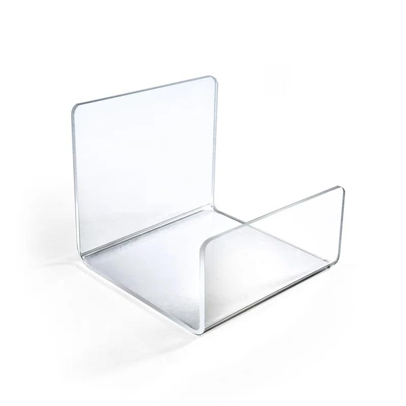 Azar Displays Acrylic Easel Stand U-Shaped with Front Lip for Counter, 4-Pack (Set of 4)