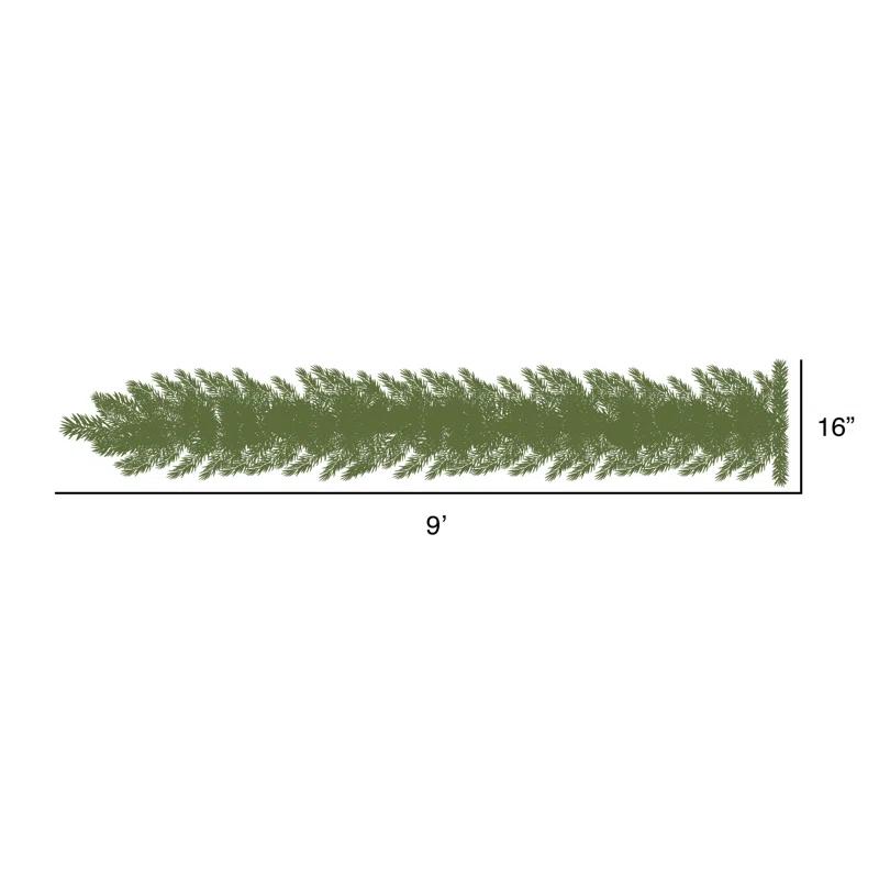 Andover Mills™ Galarza 9' Garland with Clear/White Lights | Wayfair
