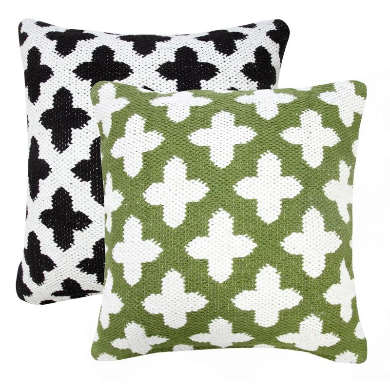 Rajani Home Motiff Geometric Cotton Pillow Cover