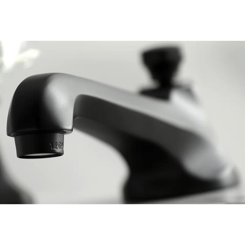 Kingston Brass KS4460BX Kingston Brass Metropolitan Two-Handle 3-Hole Deck Mount Widespread Bathroom Faucet with Brass Pop-Up Drain