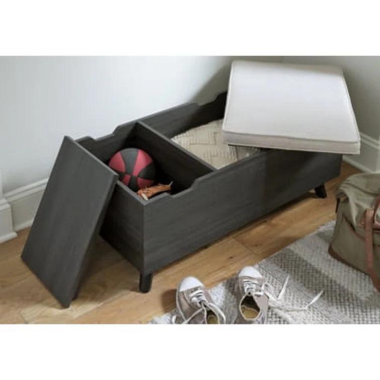 Loon Peak® Kadira Polyester Upholstered Storage Bench