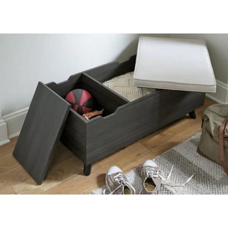 Loon Peak® Kadira Polyester Upholstered Storage Bench