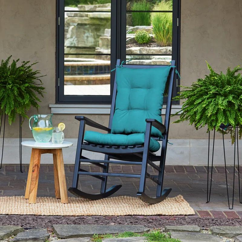 ARDEN Arden Plush Indoor/Outdoor Rocking Chair Cushion Set, 18 x 20