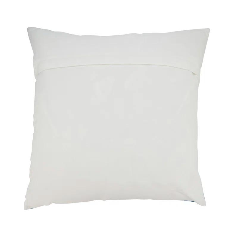Saro Outdoor Embroidered Starfish Pillow Cover