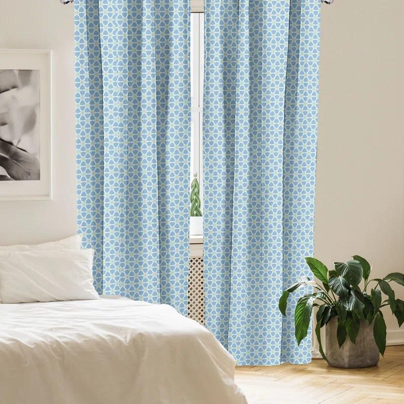Moroccan Semi-Sheer Rod Pocket Sliding Panel (Set of 2)