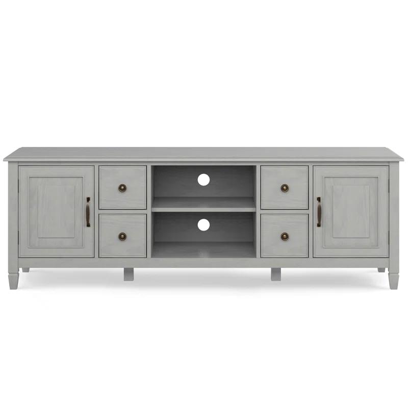 Simpli Home Connaught SOLID WOOD 72 inch Wide TV Stand For TVs up to 80 inches