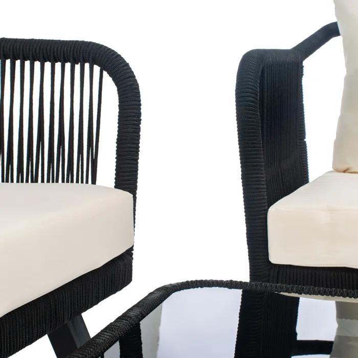 Highland Dunes Orme 4 Piece Rattan Sofa Seating Group with Cushions & Reviews | Wayfair