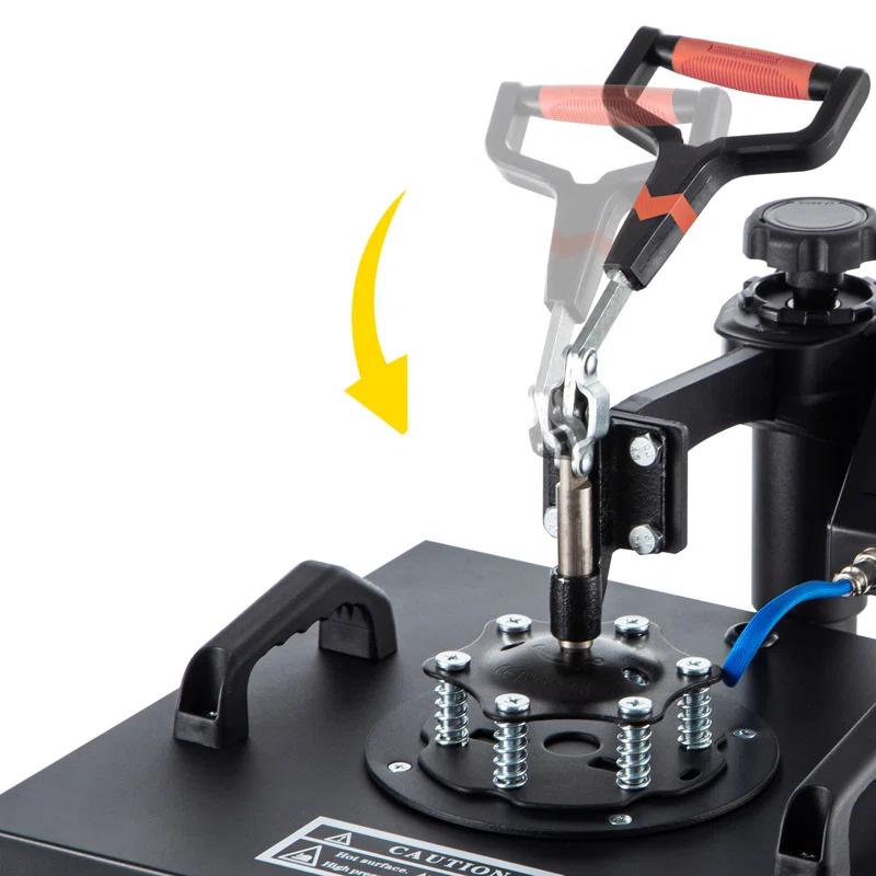 VEVOR 5 In 1 Heat Press Digital Clamshell Sublimation for DIY Mug Cap Plate