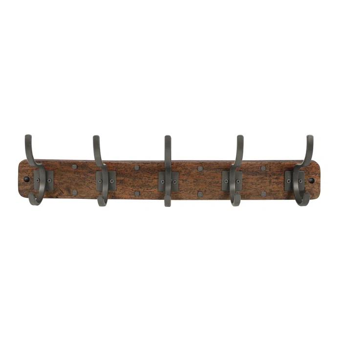 Spectrum Richmond Solid Wood Wall 5 - Hook Wall Mounted Coat Rack