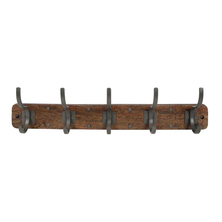 Spectrum Richmond Solid Wood Wall 5 - Hook Wall Mounted Coat Rack
