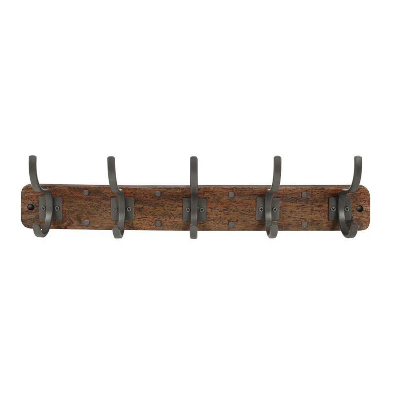 Spectrum Richmond Solid Wood Wall 5 - Hook Wall Mounted Coat Rack
