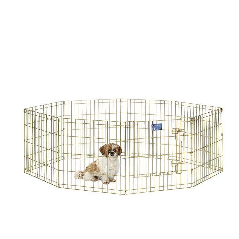 Midwest Homes For Pets MidWest Homes for Pets Gold Zinc Exercise Pen/Pet Playpen with Door