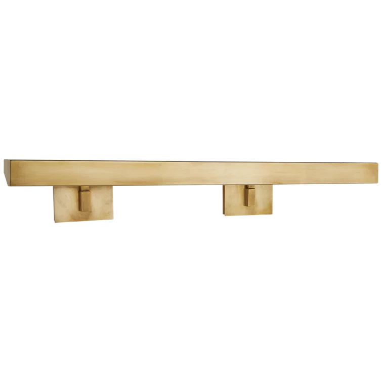 McClain 42-Inch Brass LED Dimmable Wall Picture Light with Adjustable Angle