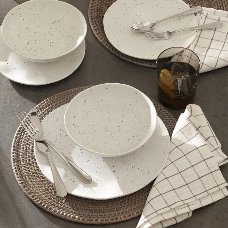 Oneida Terrazzo Melamine 12 Piece Dinnerware Set