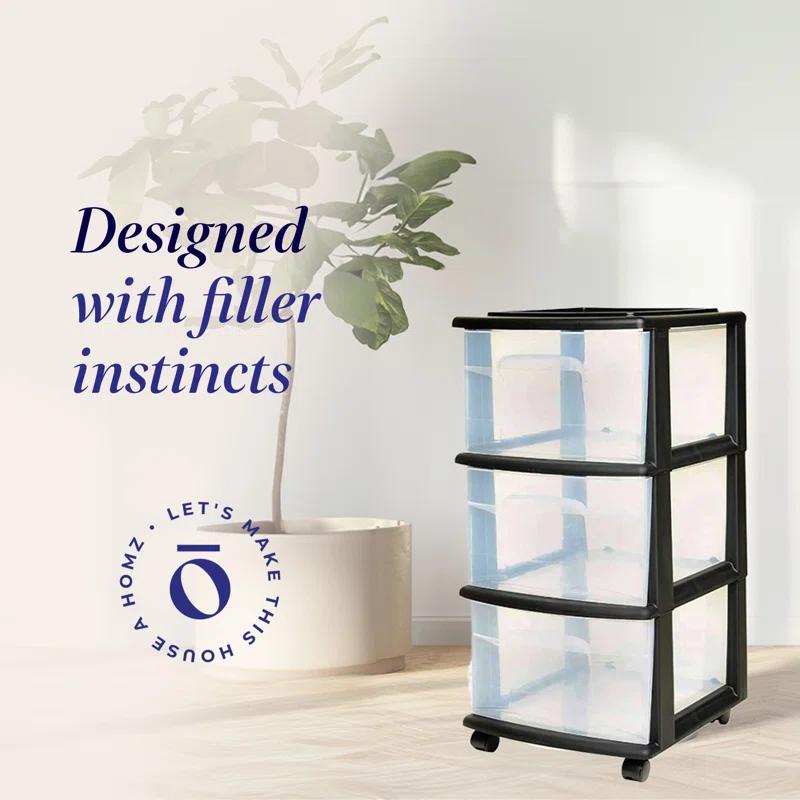 Homz Homz Plastic Drawer Medium Storage Container Tower