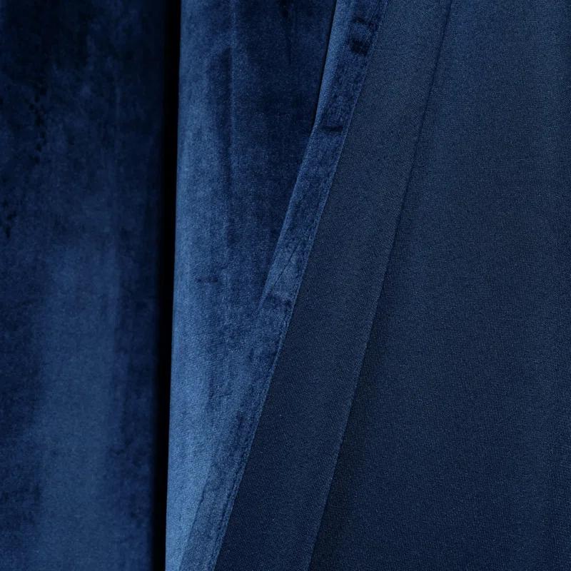 Lush Decor Prima Velvet Solid Velvet Room Darkening Curtain Pair (Set of 2)