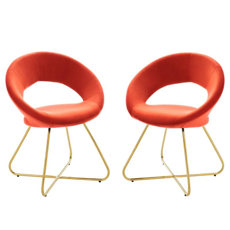 Modway Modway Nouvelle Upholstered Fabric Dining Chair Set of 2