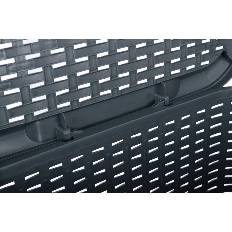 Rebrilliant Plastic Laundry Hamper with Handles