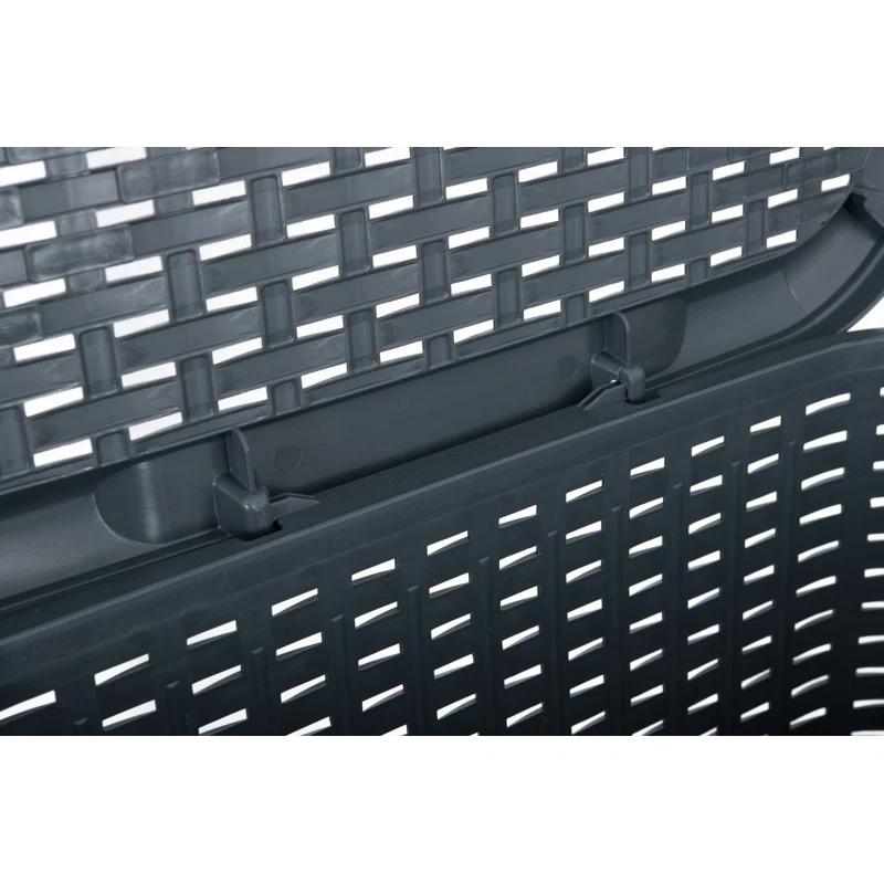 Rebrilliant Plastic Laundry Hamper with Handles
