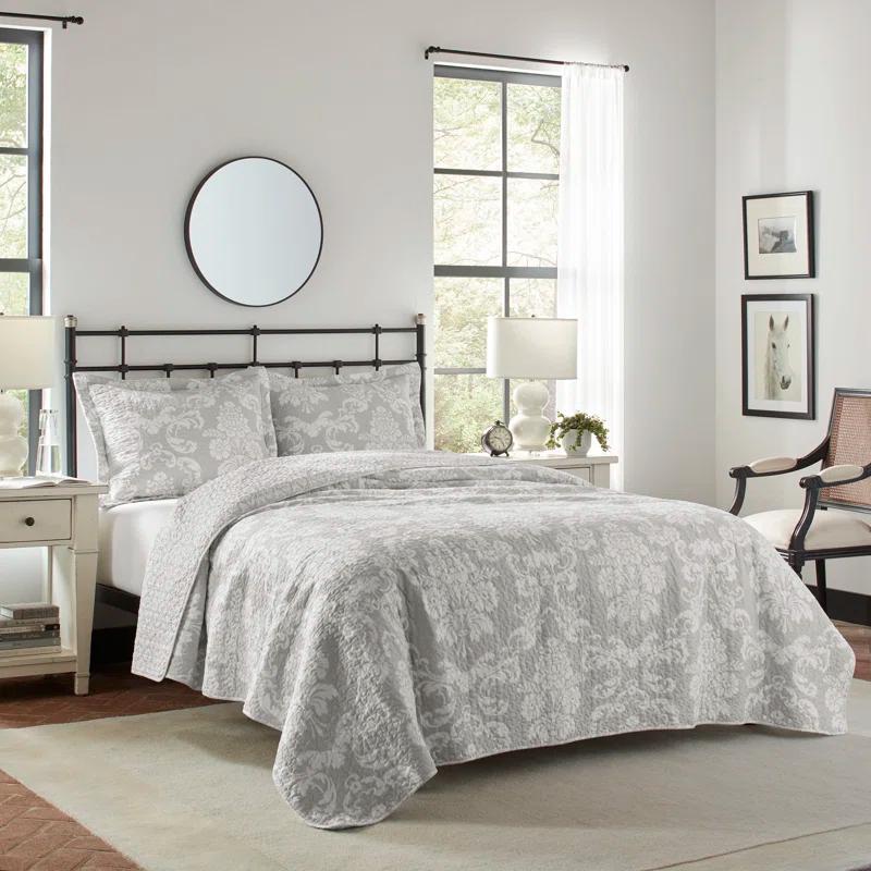 Laura Ashley Celina Patchwork Laura Ashley Reversible Cotton Quilt Set