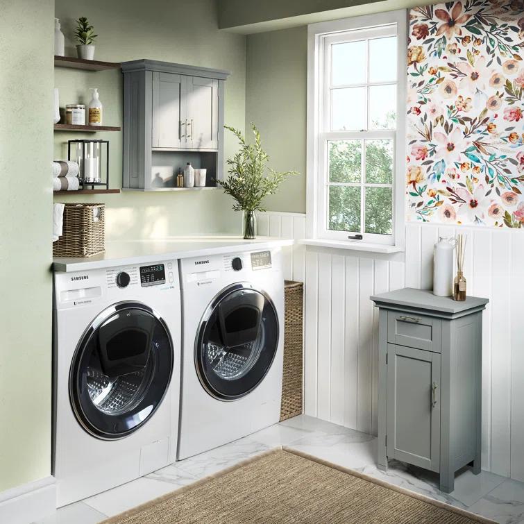 RiverRidge Home RiverRidge Somerset Two-Door Bathroom and Laundry Wall Mount Storage Medicine Cabinet with Open and Adjustable Shelf