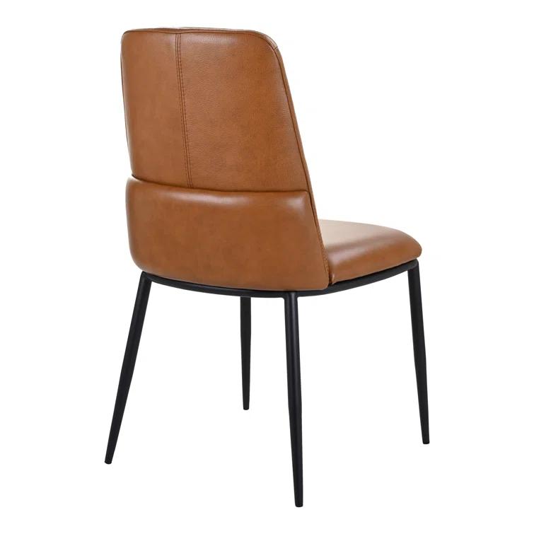 Moe's Home Collection Welles Leather Upholstered Side Chair & Reviews | Perigold