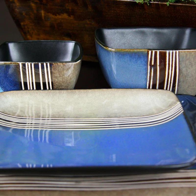 Winston Porter Garley 16 Piece Stoneware Dinnerware Set - Service for 4