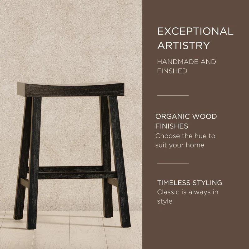 Maven Lane Vincent Wooden Kitchen Bar Stool