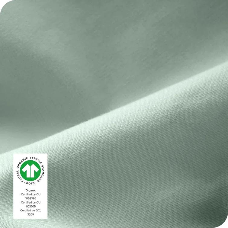 Bare Home 260 Thread Count Organic Cotton Percale Fitted Sheet