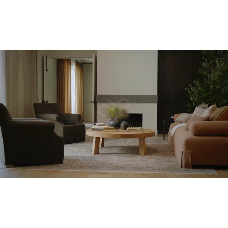 Molly I Rug by Amber Lewis x Loloi - Denim and Gold / 3' x 5'