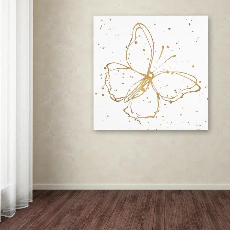 Trademark Fine Art Shirley Novak " Golden Wings I " by Shirley Novak