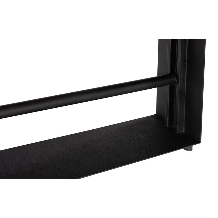 Iron Frame Bar Table, Natural