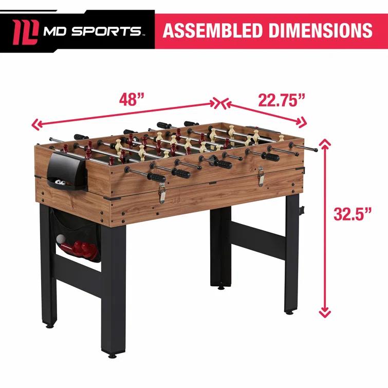MD Sports 5 Game 48.5" Multi Game Table