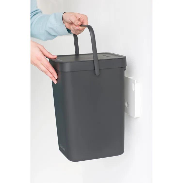 Brabantia Sort & Go Plastic Recycling Bin, 3.2 Gallon
