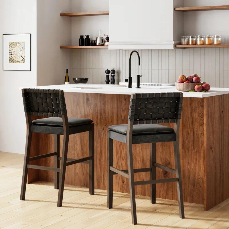 Nathan James Upholstered Stool