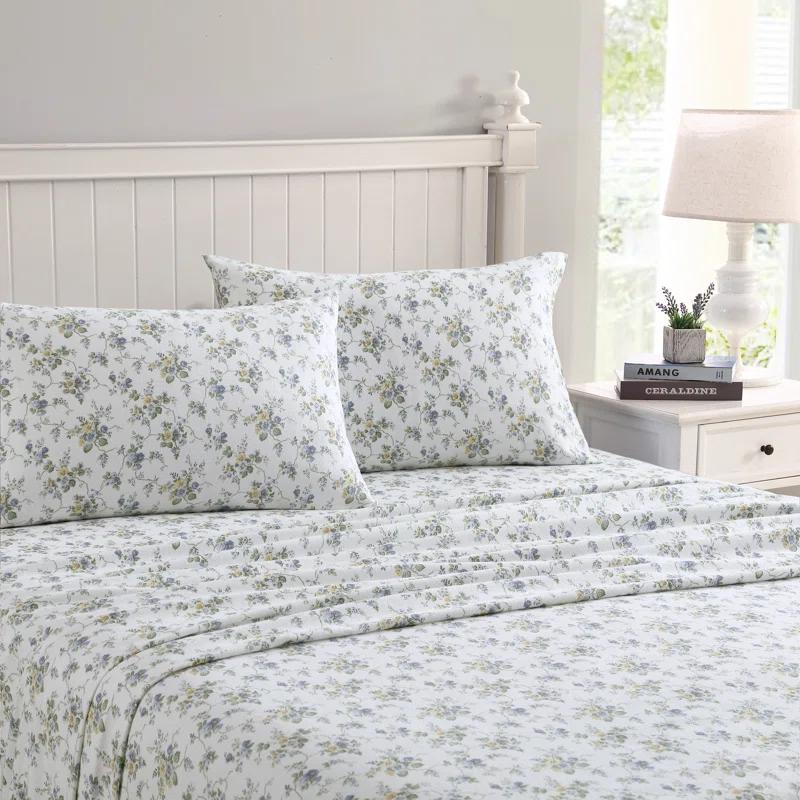 Laura Ashley Laura Ashley Cotton Flannel Cozy Sheet Sets