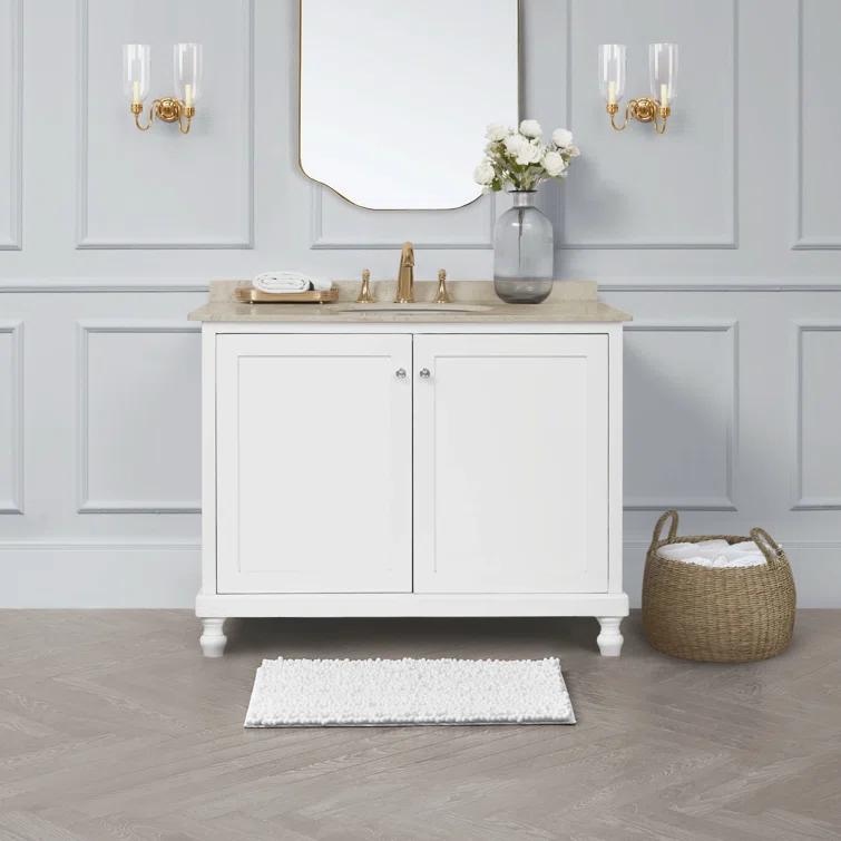 Laura Ashley Laura Ashley Astor Chenille Non-Slip Bath Mat