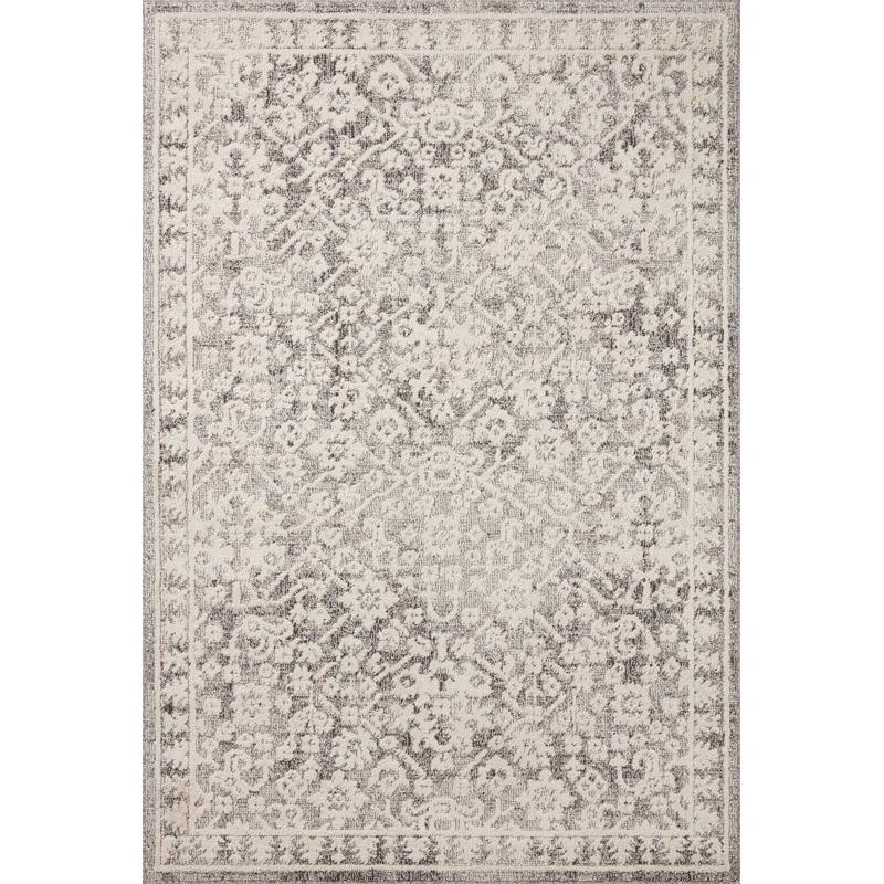 Magnolia Home by Joanna Gaines x Loloi Gigi Grey / Ivory Area Rug